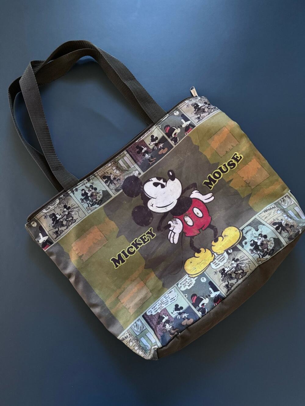 Disney Mickey Mouse Vintage Comic Strip Style Reusable Tot Bag